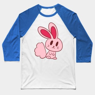 Adorable Light Pink Bunny Baseball T-Shirt